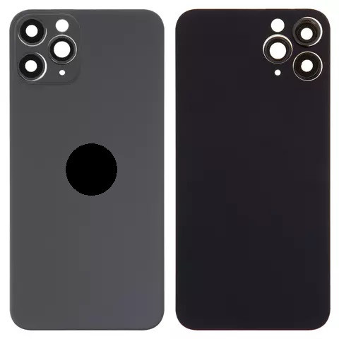 Задня кришка для iPhone 11 Pro, зі склом камери, Small Hole, Matte Space Gray - 1
