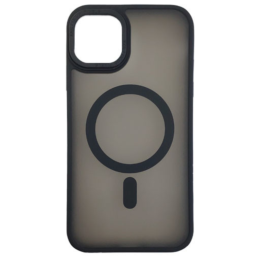 Чохол Stiff Cover Colorful Matte with Magsafe iPhone 13 Black - 1
