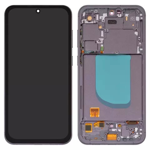 Дисплейний модуль для Samsung S711 Galaxy S23 FE, з рамкою, High Copy, OLED, Black - 1