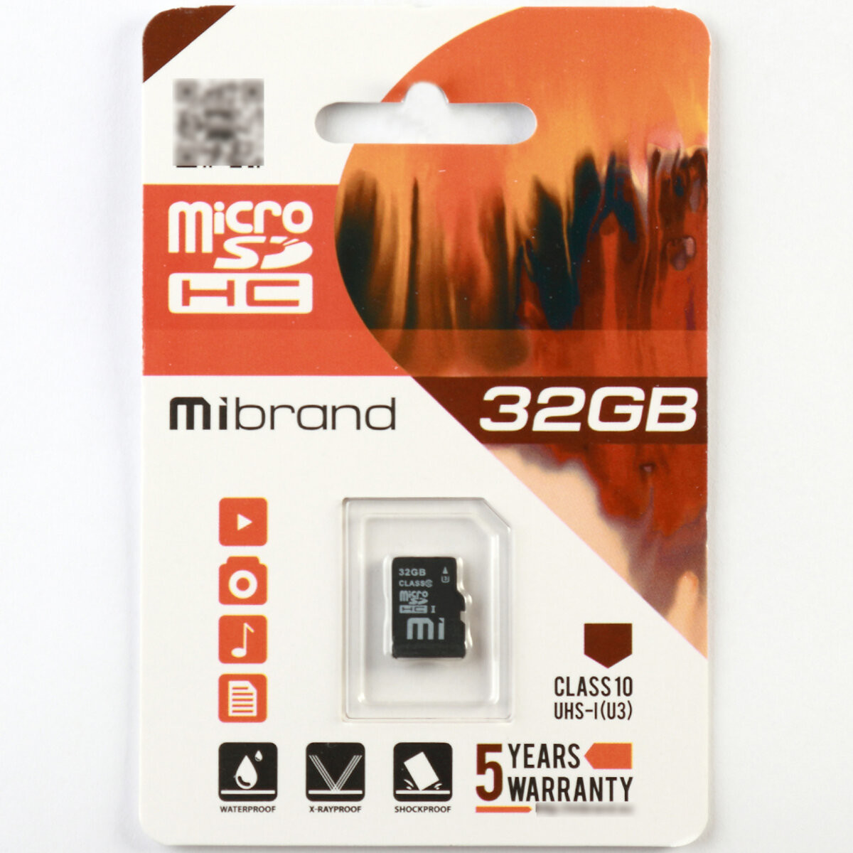Карта пам'яті Mibrand 32Gb microSDHC (UHS-1 U3) class 10 - 1
