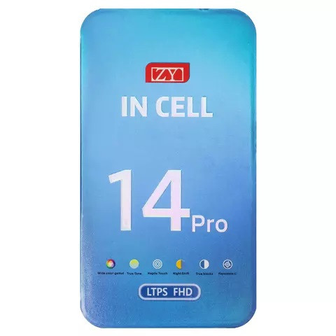 Дисплейний модуль для iPhone 14 Pro, Copy, TFT, ZY, LTPS FHD, Black - 2