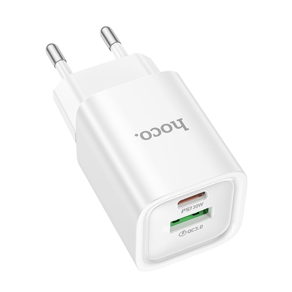 Мережевий зарядний пристрій Hoco C149A, PD 30W, QC 3.0, White - 9