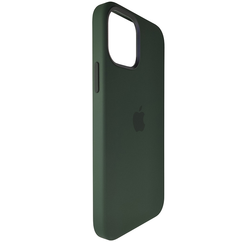 Чохол HQ Silicone Case iPhone 12/12 Pro Dark Green (без MagSafe) - 3