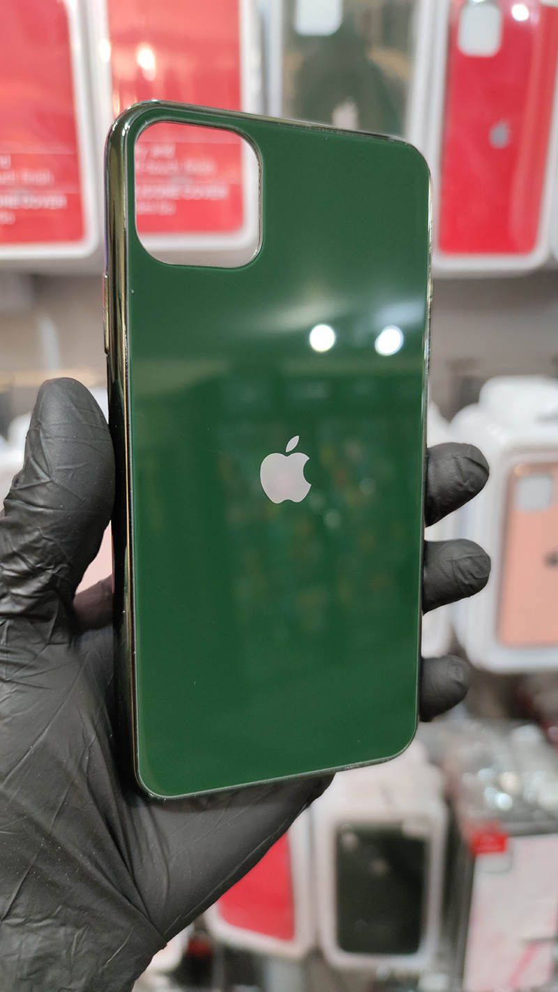 Чохол Glass Case для Apple iPhone 11 Pro Max Dark Green - 2