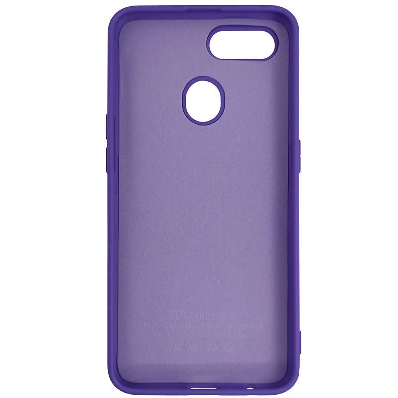 Чохол Silicone Case for Oppo A12\A7 Light Violet (41) - 3