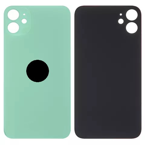 Задня кришка для iPhone 11, Small Hole, Green - 1