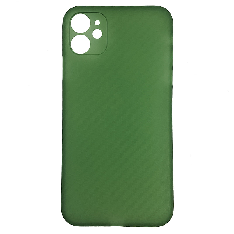 Чохол Anyland Carbon Ultra thin для Apple iPhone 11 Green - 3