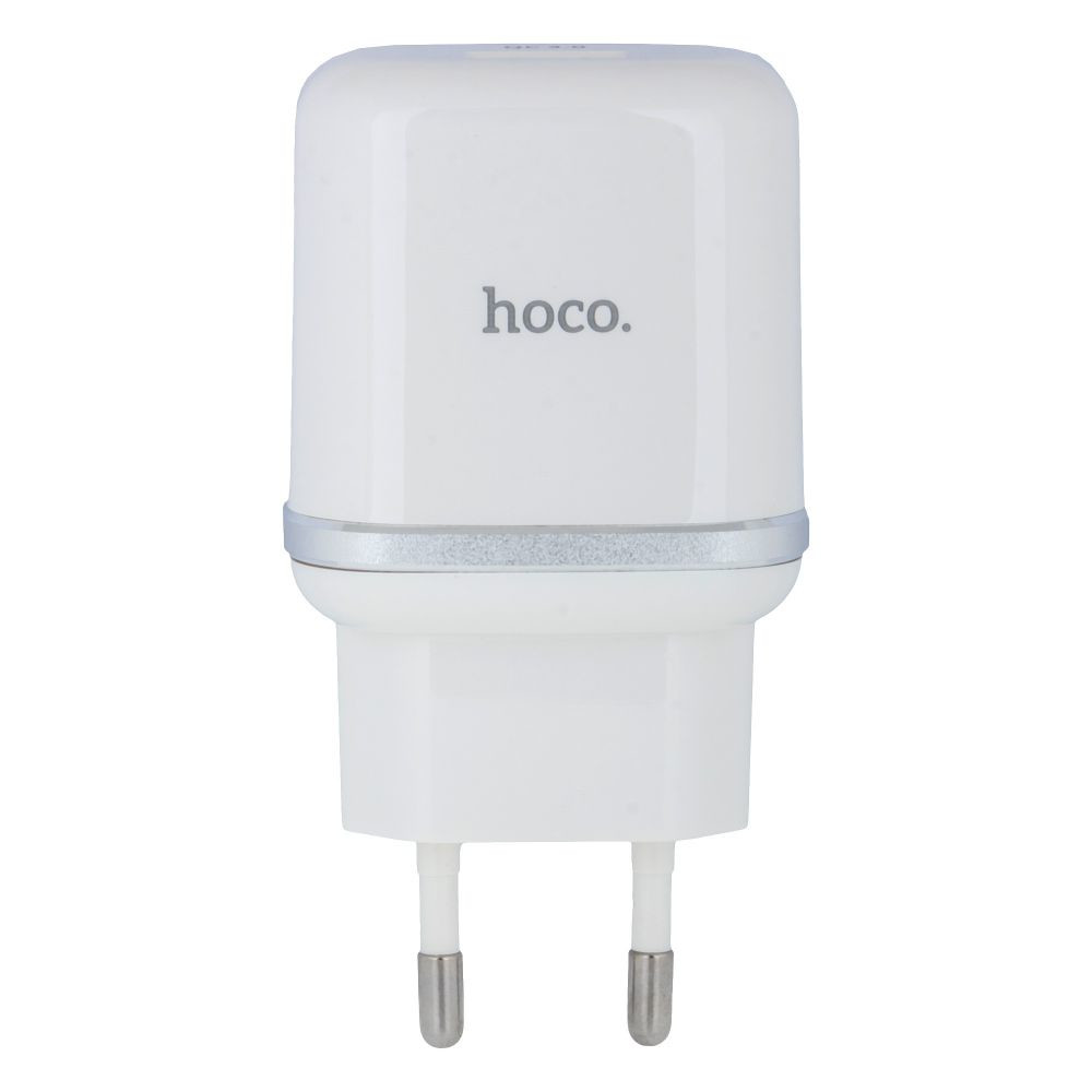 Мережевий Зарядний Пристрій Hoco N3, Cable Type-C, QC3.0, White - 1