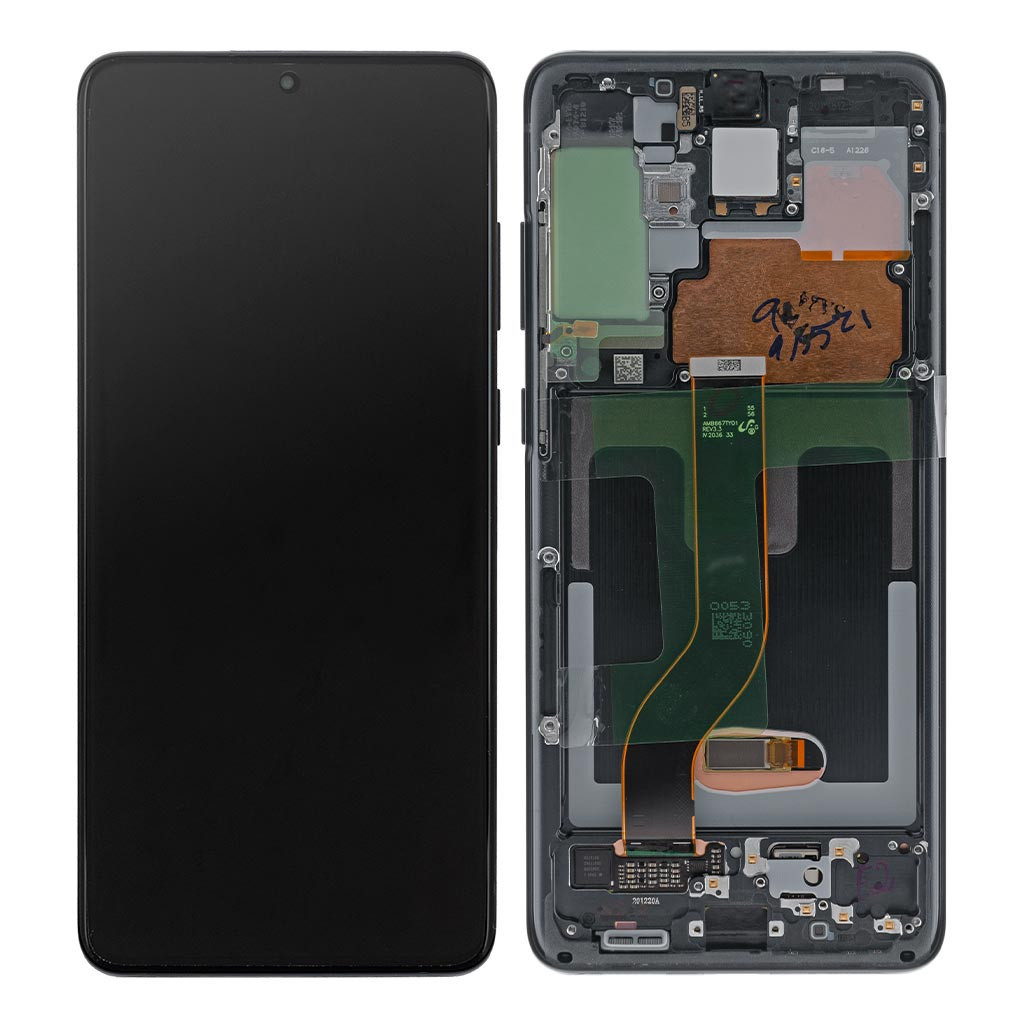 Дисплейний модуль Samsung G985 Galaxy S20 Plus, GH82-22134A, з рамкою, Service Pack Original, Black - 3
