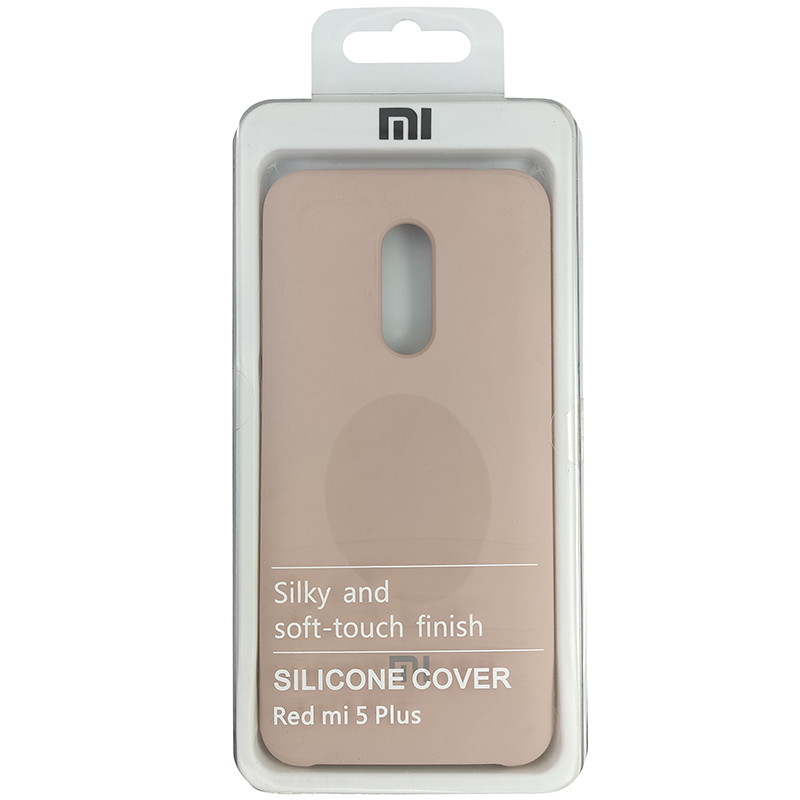 Чохол Silicone Case for Xiaomi Redmi 5 Plus Sand Pink (19) - 4