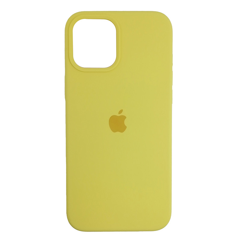 Чохол Copy Silicone Case iPhone 12 Pro Max Yellow (4) - 2