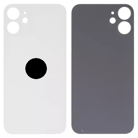 Задня кришка для iPhone 12 mini, Original PRC, Big Hole, White - 1