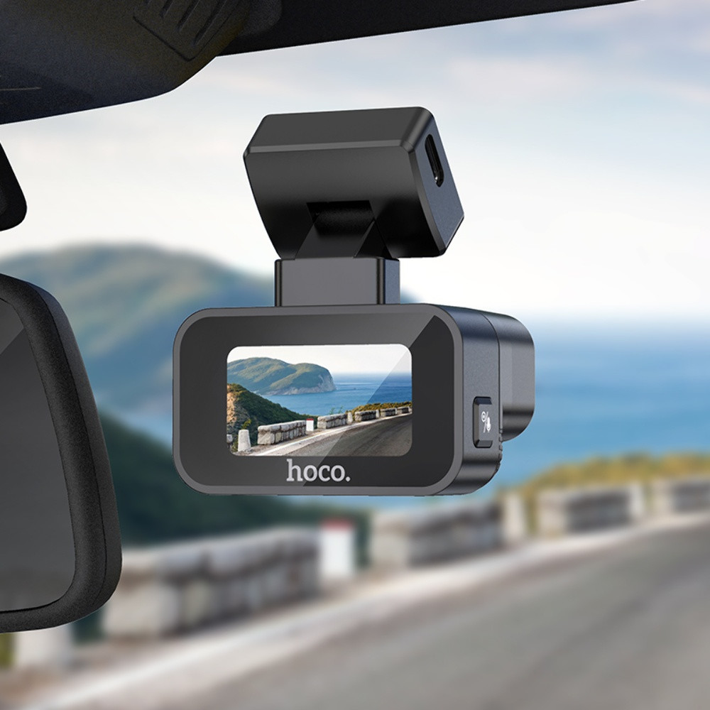Відеореєстратор Hoco DV10, Wi-Fi, Black - 11