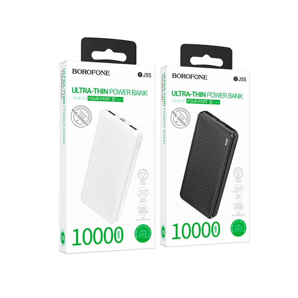 Універсальна мобільна батарея Borofone BJ55 Graceful, 10000 mAh, Black - 3