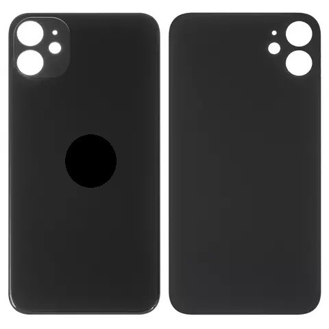 Задня кришка для iPhone 11, Big Hole, Black - 1