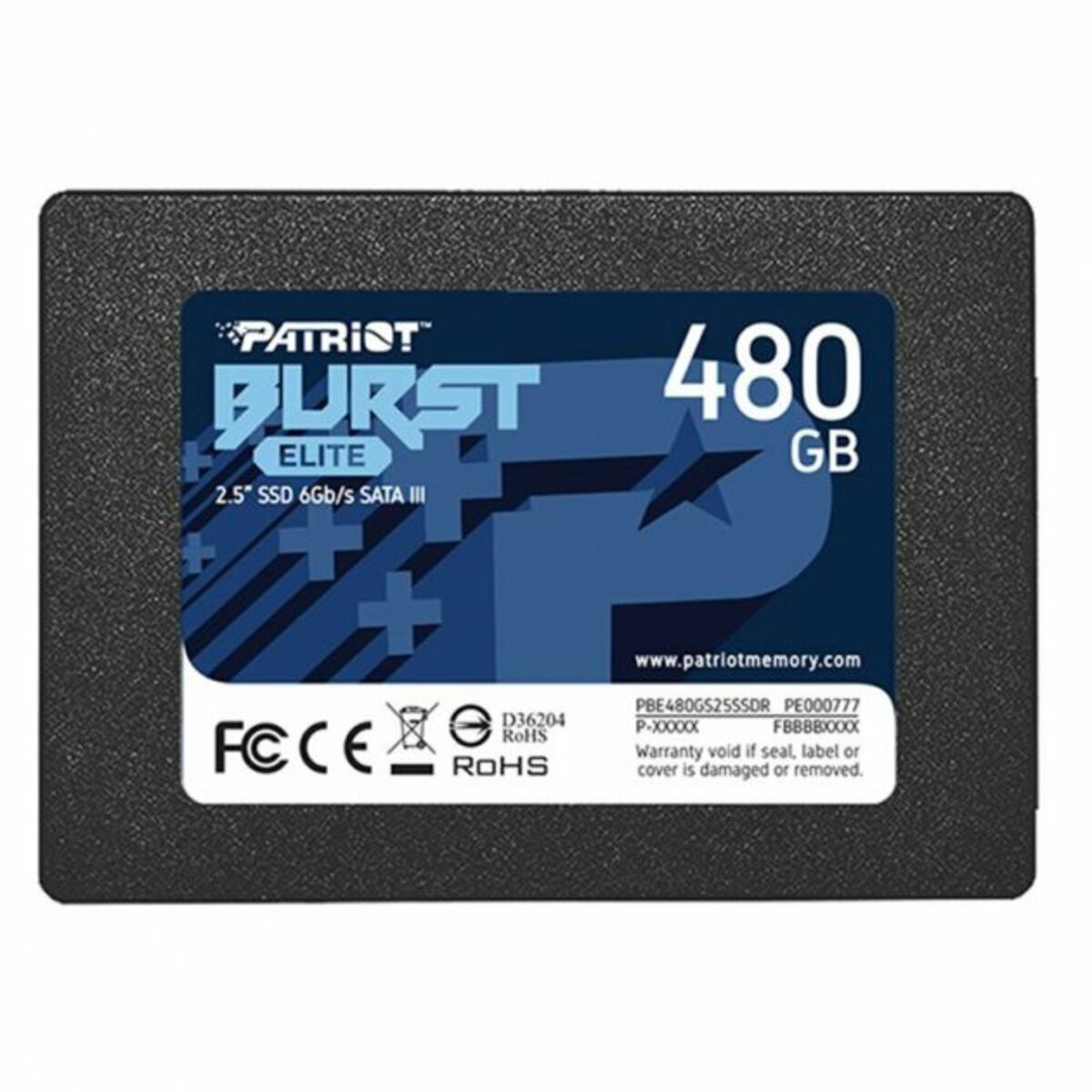 SSD-накопичувач Patriot Burst Elite 480GB 2.5" 7mm SATAIII TLC 3D - 5