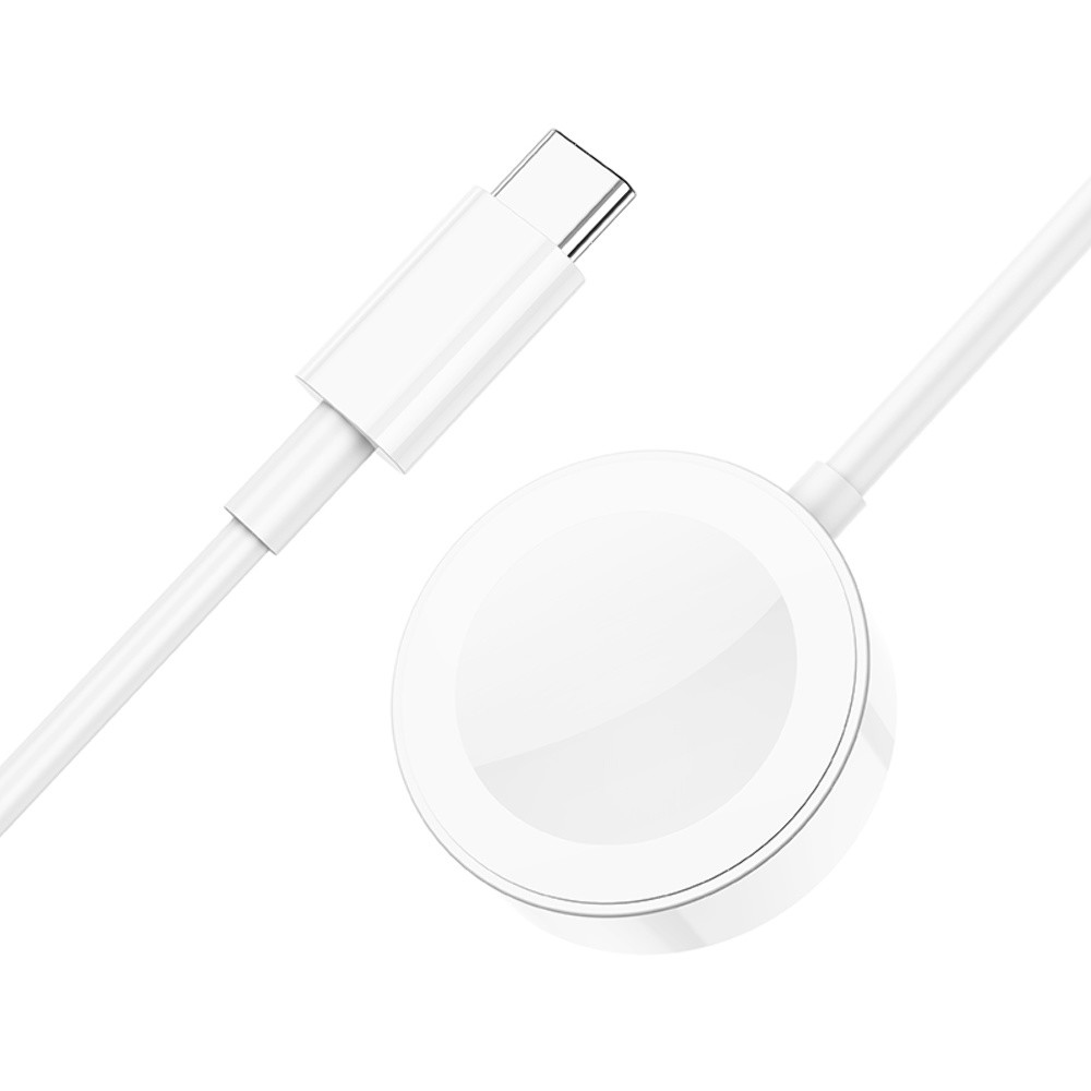 Безпровідний Зарядний Пристрій Borofone BQ13C для Apple Watch, Type-C White - 5