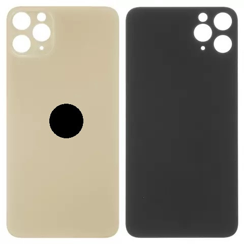 Задня кришка для iPhone 11 Pro Max, Small Hole, Matte Gold - 1