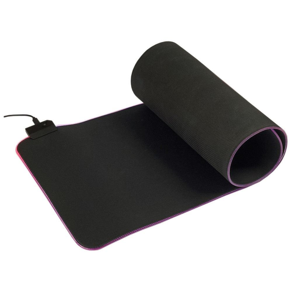 Килимок для миші Mobo, 800х300 mm, з RGB-підсвіткою, Black - 1