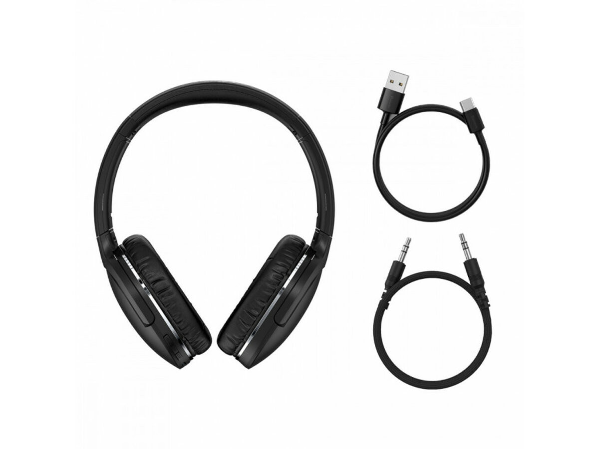 Безпровідна гарнітура Baseus Encok Wireless headphone D02 Pro (2022 Edition) Black - 5