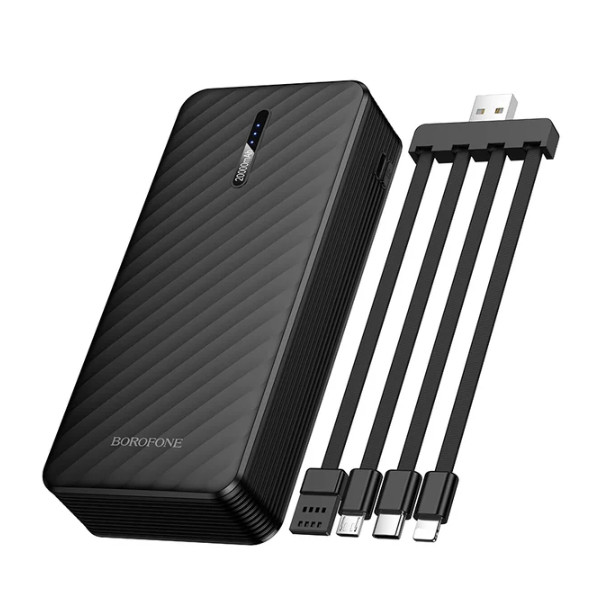 Універсальна мобільна батарея Borofone BJ84A Smooth, 20000mAh Black - 3