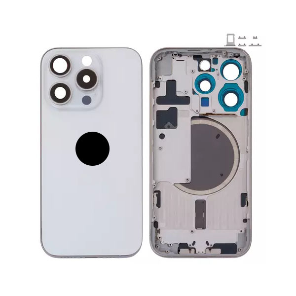 Корпус для iPhone 15 Pro Max, Original PRC, EU Version, White Titanium - 1