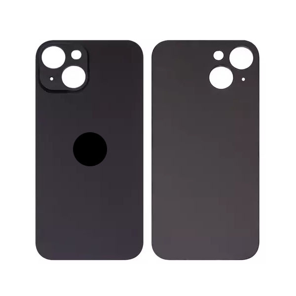 Задня кришка для iPhone 15, High Copy, Big Hole, Black - 1