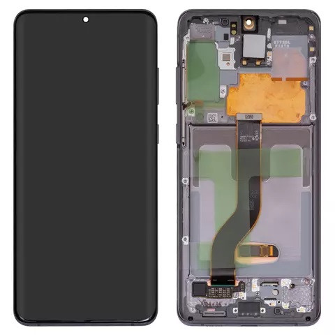 Дисплейний модуль для Samsung G985 Galaxy S20 Plus, з рамкою, Original PRC, Cosmic Grey - 1