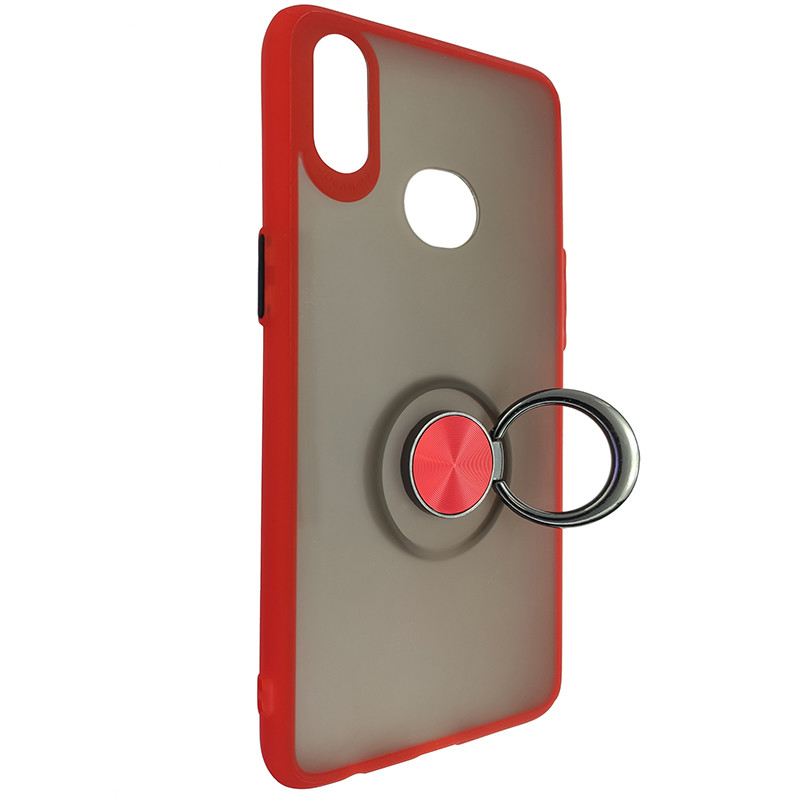 Чехол Totu Copy Ring Case Samsung A10S Red+Black - 2