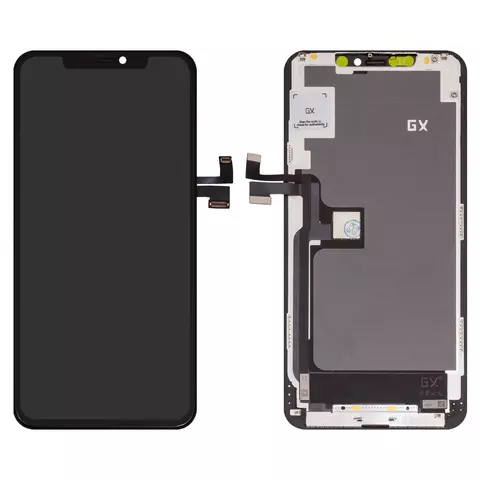 Дисплейний модуль для iPhone 11 Pro Max, Copy, TFT, GX, Black - 1