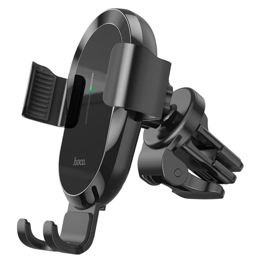 Автотримач Hoco CA105 Guide, Wireless Charger 15W, Black - 9