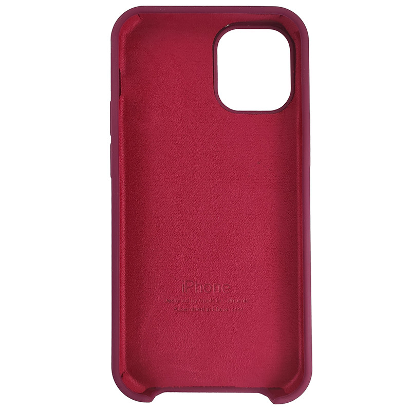 Чохол Copy Silicone Case iPhone 12 Mini Bordo (52) - 3