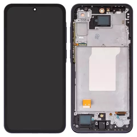 Дисплейний модуль для Samsung A356 Galaxy A35 5G, з рамкою, High Copy, OLED, Navy - 1