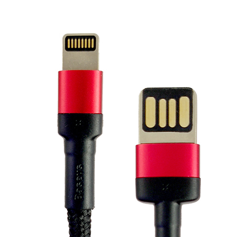 Кабель Baseus Cafule Cable (special edition) Lightning 1m, 2.4A, Black-Red - 1