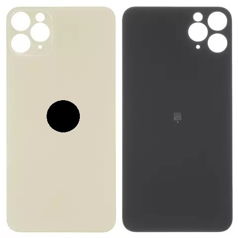 Задня кришка для iPhone 11 Pro, Original PRC, Big Hole, Matte Gold - 1