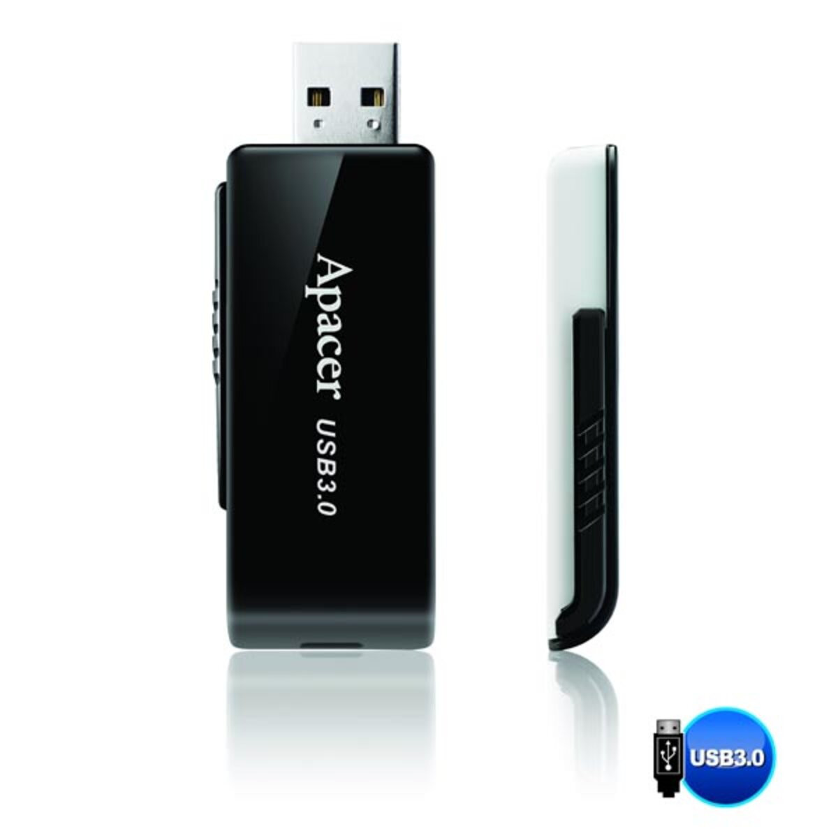 Flash Apacer USB 3.1 AH350 32Gb black - 4