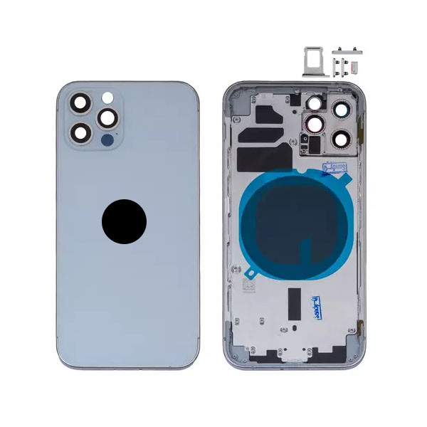 Корпус для iPhone 12 Pro Max, High Copy, Silver - 1