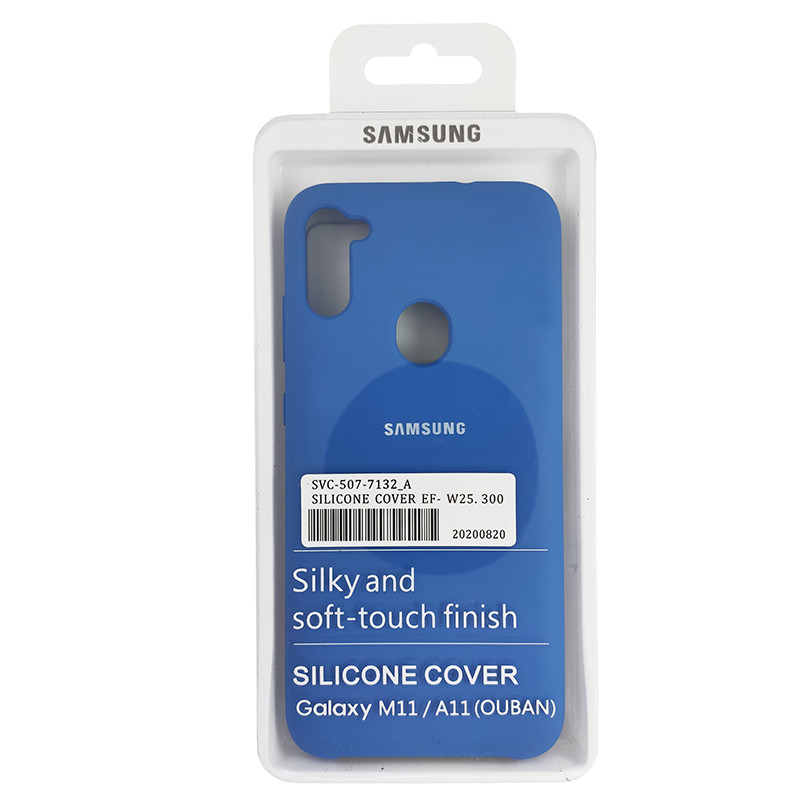 Чохол Silicone Case for Samsung A11/M11 Blue (3) - 4