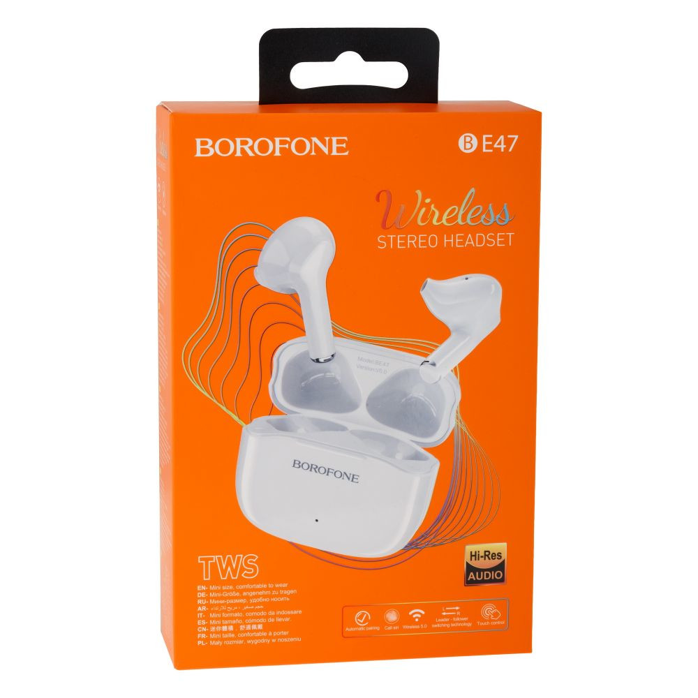 Безпровідна гарнітура Borofone BE47 Perfecto TWS White - 2