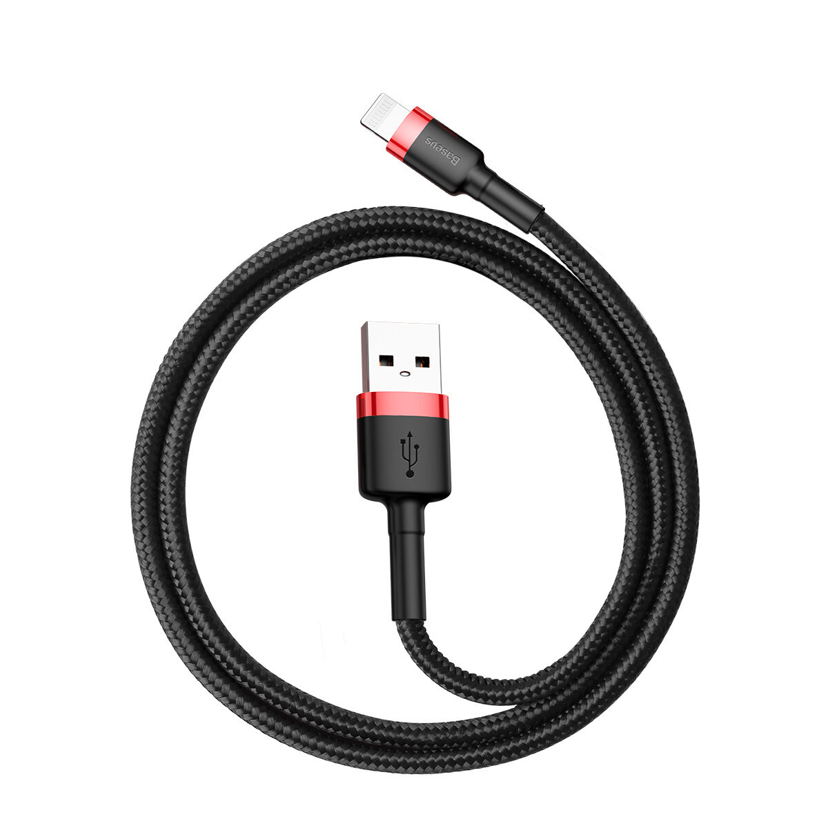 Кабель Baseus Cafule Cable, Lightning, 2.4A, 0.5m, Red-Black - 7