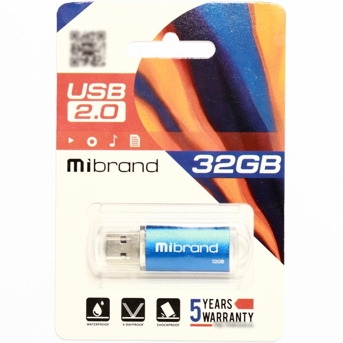 Флешка Mibrand USB 2.0 Cougar 32Gb Blue - 2