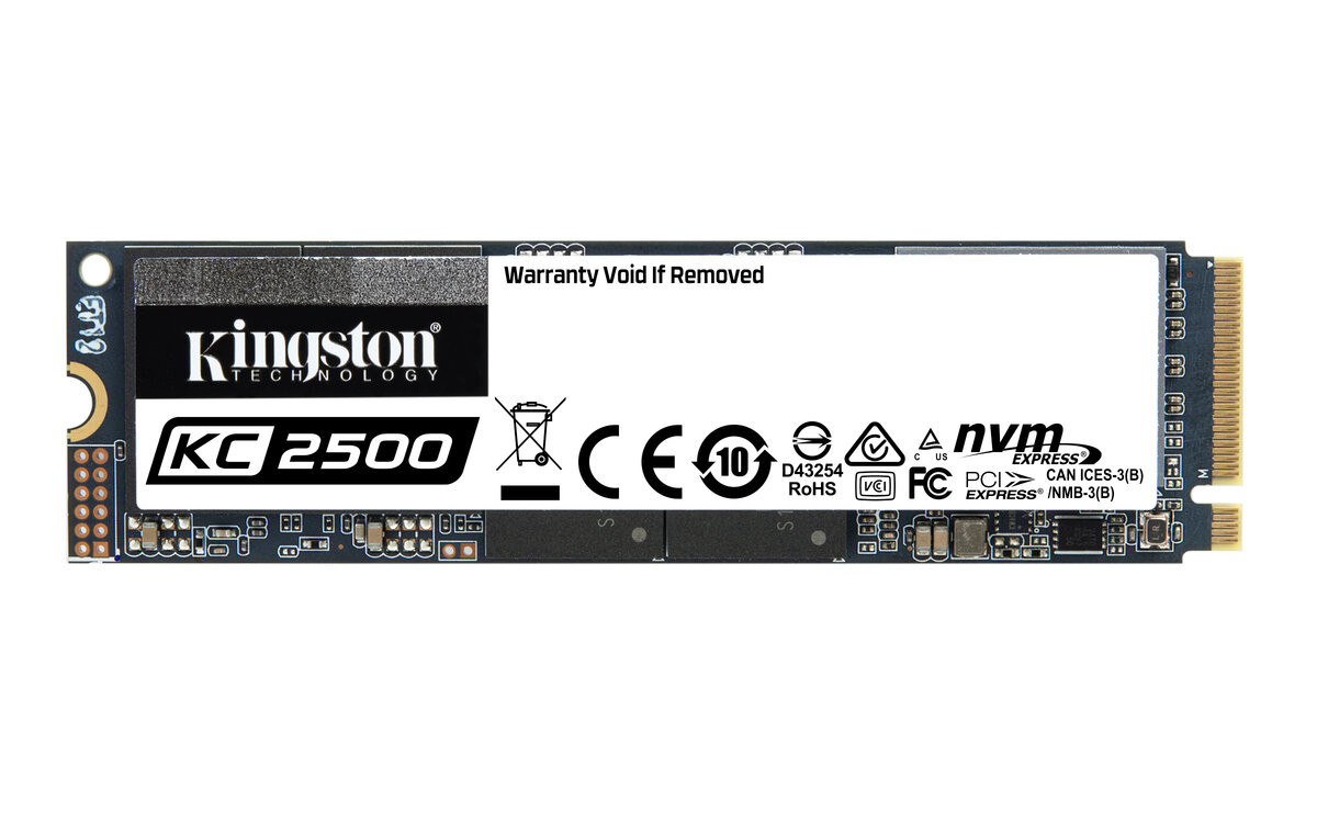 SSD M.2 Kingston KC2500 2000GB NVMe 2280 PCIe 3.0 x4 3D NAND TLC - 1
