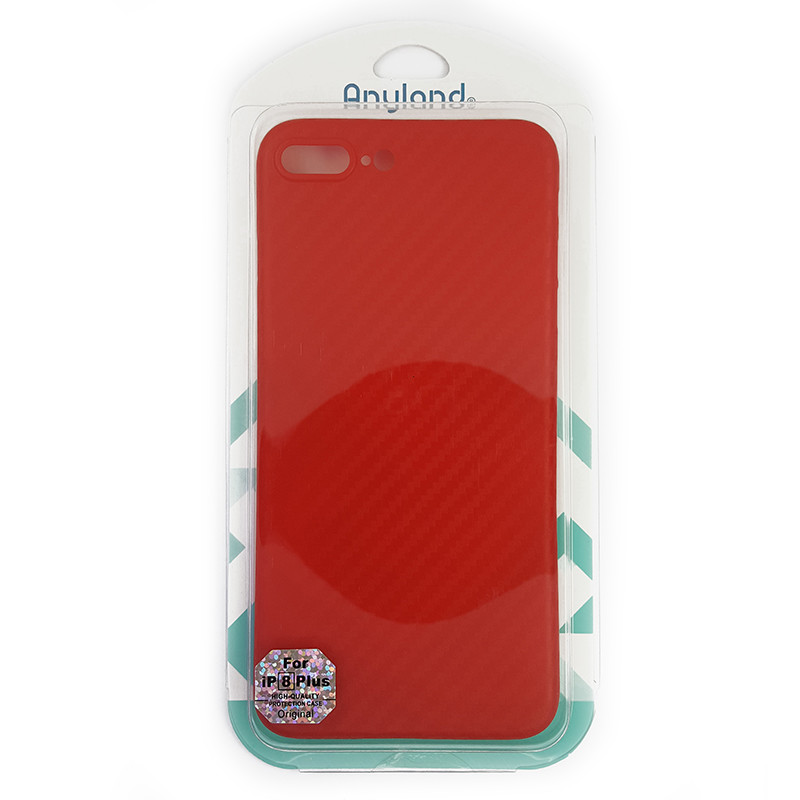 Чохол Anyland Carbon Ultra thin для Apple iPhone 7/8 Plus Red - 4