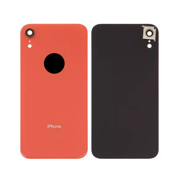 Задня панель корпуса для iPhone XR, помаранчева, із склом камери, small hole - 1