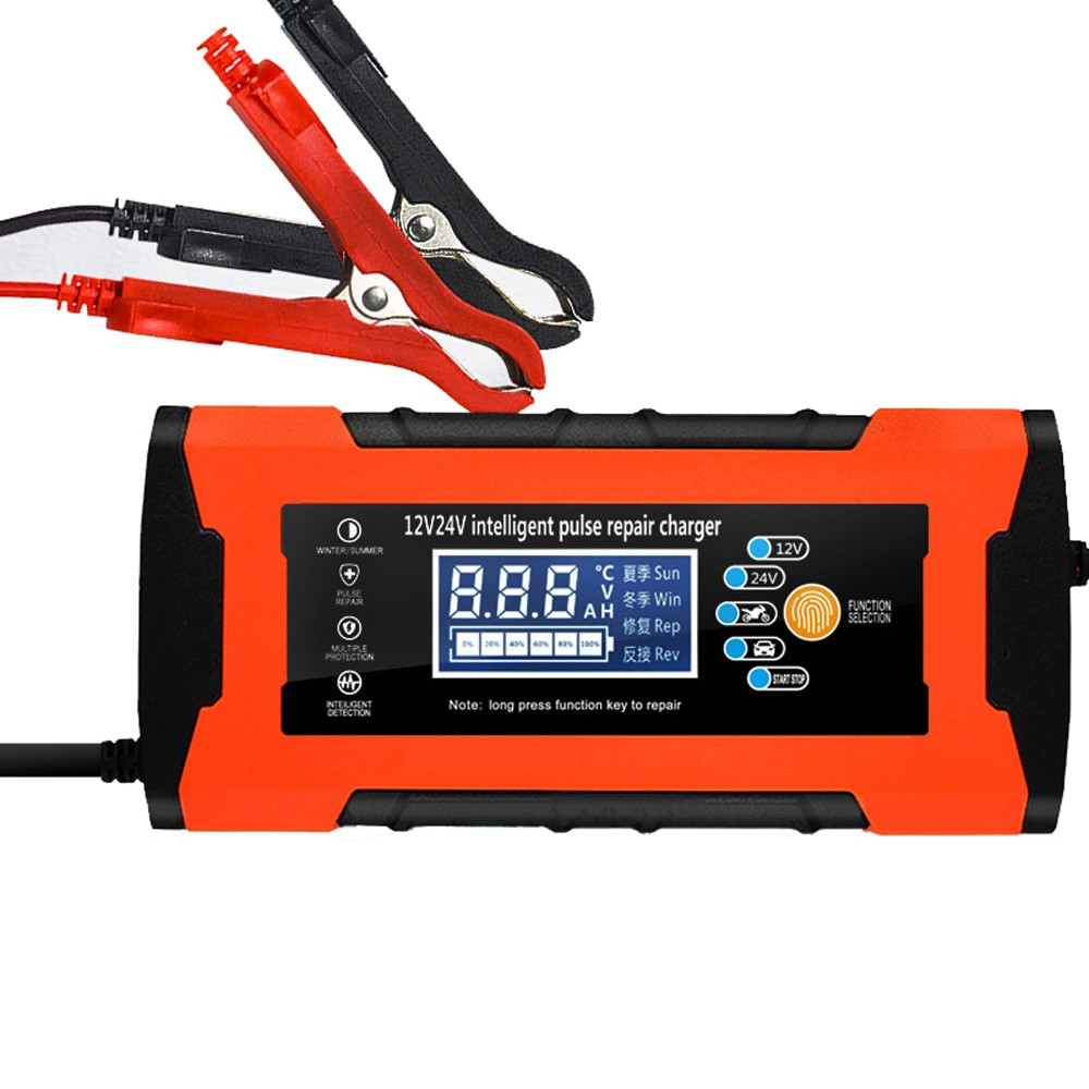 Зарядний пристрій для гелевих, кислотних, AGM акумуляторів 12V/24V, 10A 120W  - 7