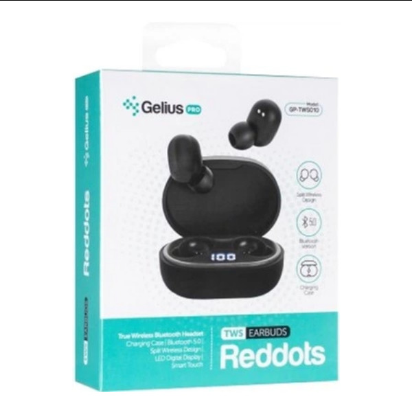Безпровідна гарнітура Gelius Pro Reddots GP-TWS010, Black - 10