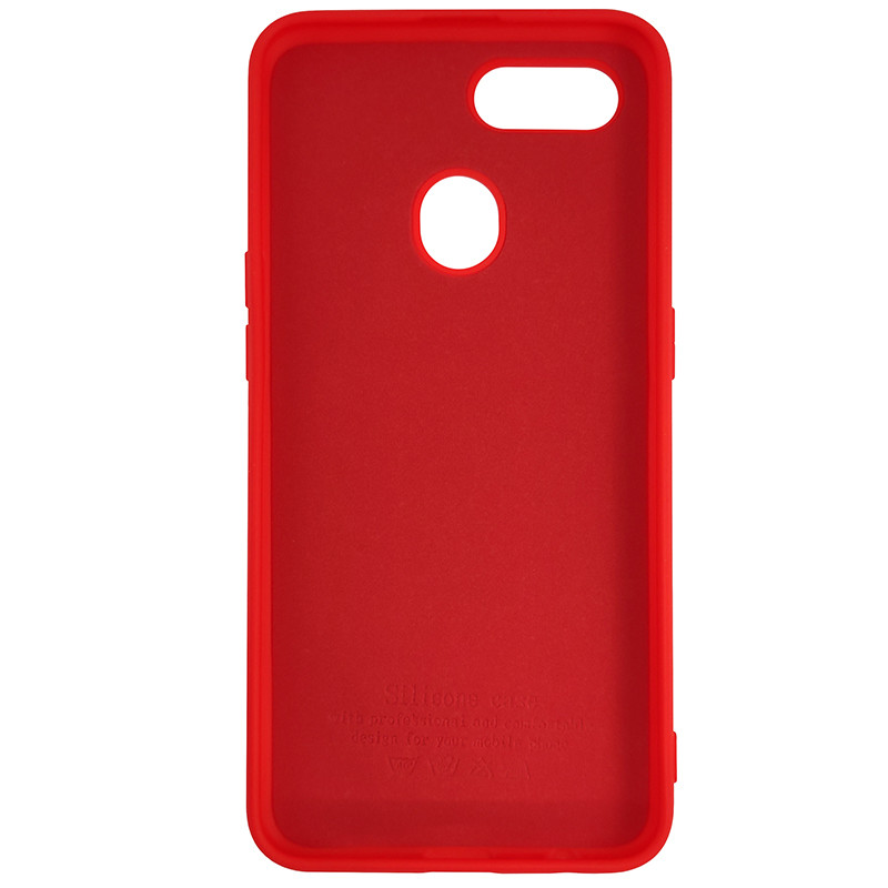Чохол Silicone Case for Oppo A12\A7 Red (14) - 3