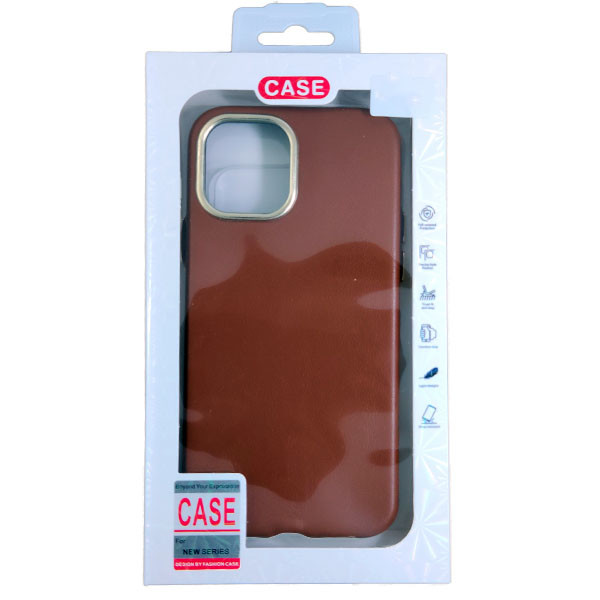 Чохол Leather Case iPhone 14 Pro Max Brown - 2