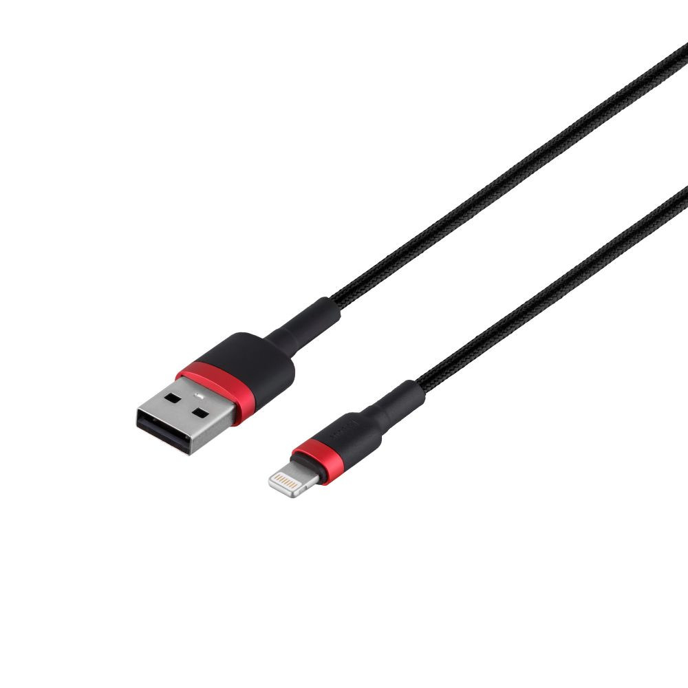 Кабель Baseus cafule Cable USB For lightning 2.4A 0,5M CALKLF-А Red-Black - 1