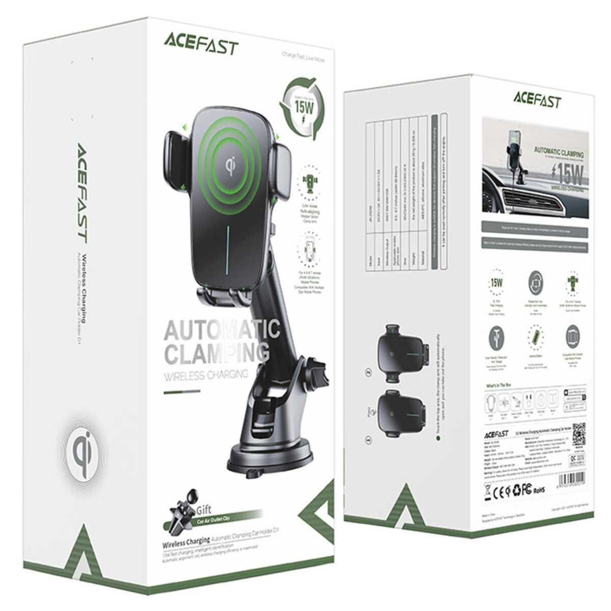 Автотримач Acefast D1 Black - 6